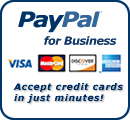 Sign up for PayPal and start accepting credit card payments instantly.